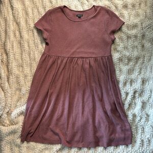 Wild Fable Waffle Dress Maroon Large